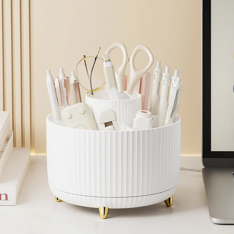 360 Rotating Makeup Brush Organizer