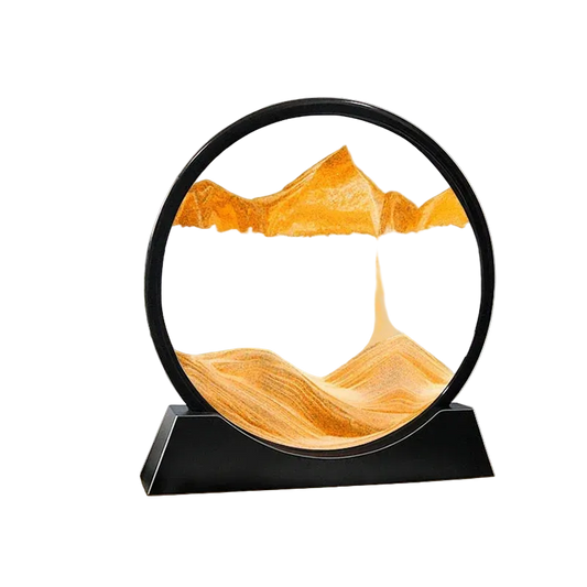 Round 3D Moving Sand Art Decor