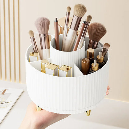 360 Rotating Makeup Brush Organizer