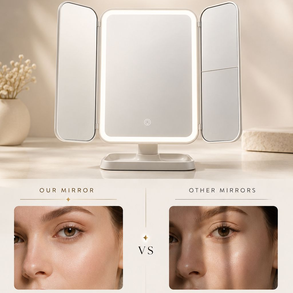 VØRN Tri-Fold LED Mirror™